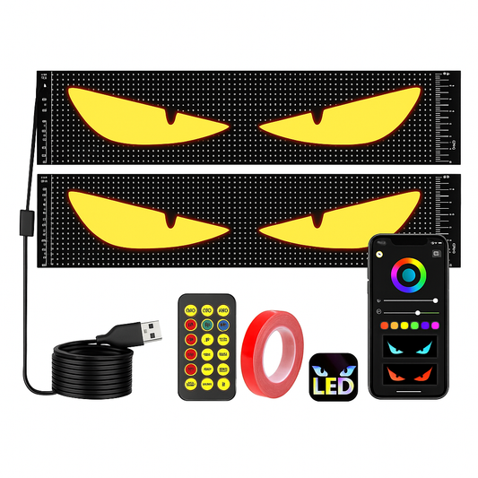 Dynamic LED Windshield Eyes – main product image | Buzzora