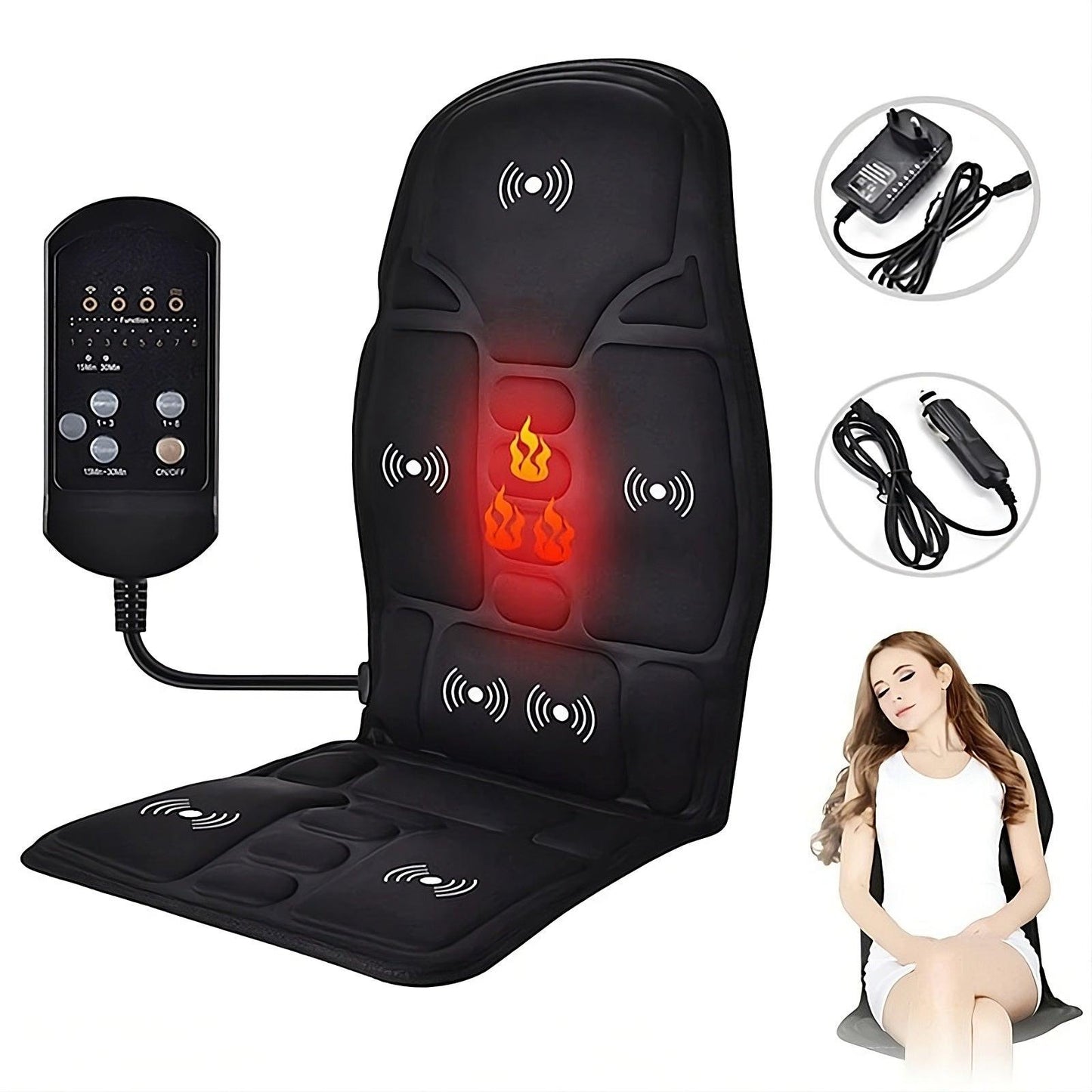 Vibrating Massage Chair Pad – main product image | Buzzora