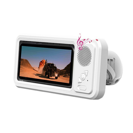 Waterproof Shower Phone Holder with Bluetooth Speaker – main product image | Buzzora