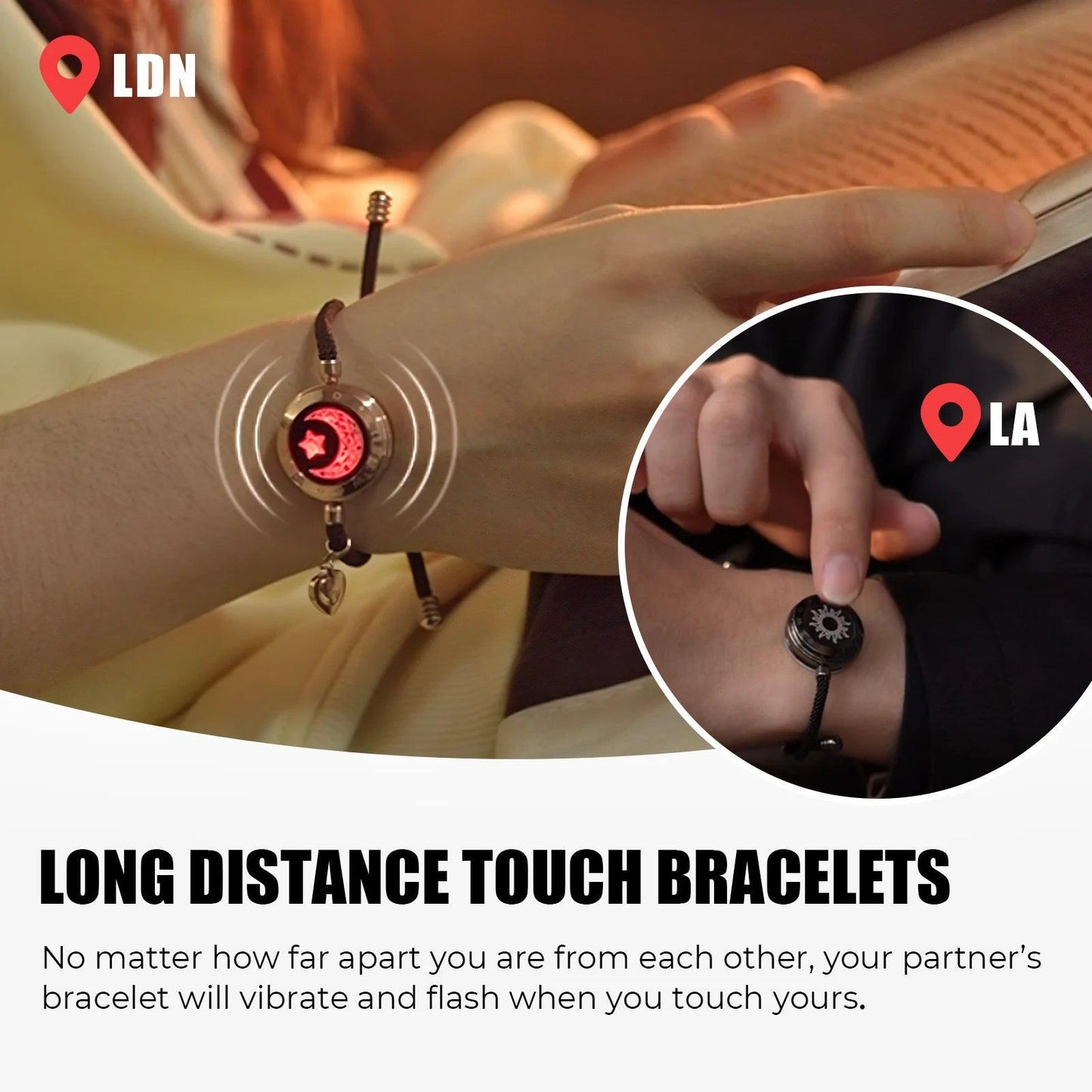 Sun Moon Totwoo Love Bracelets – product detail view | Buzzora