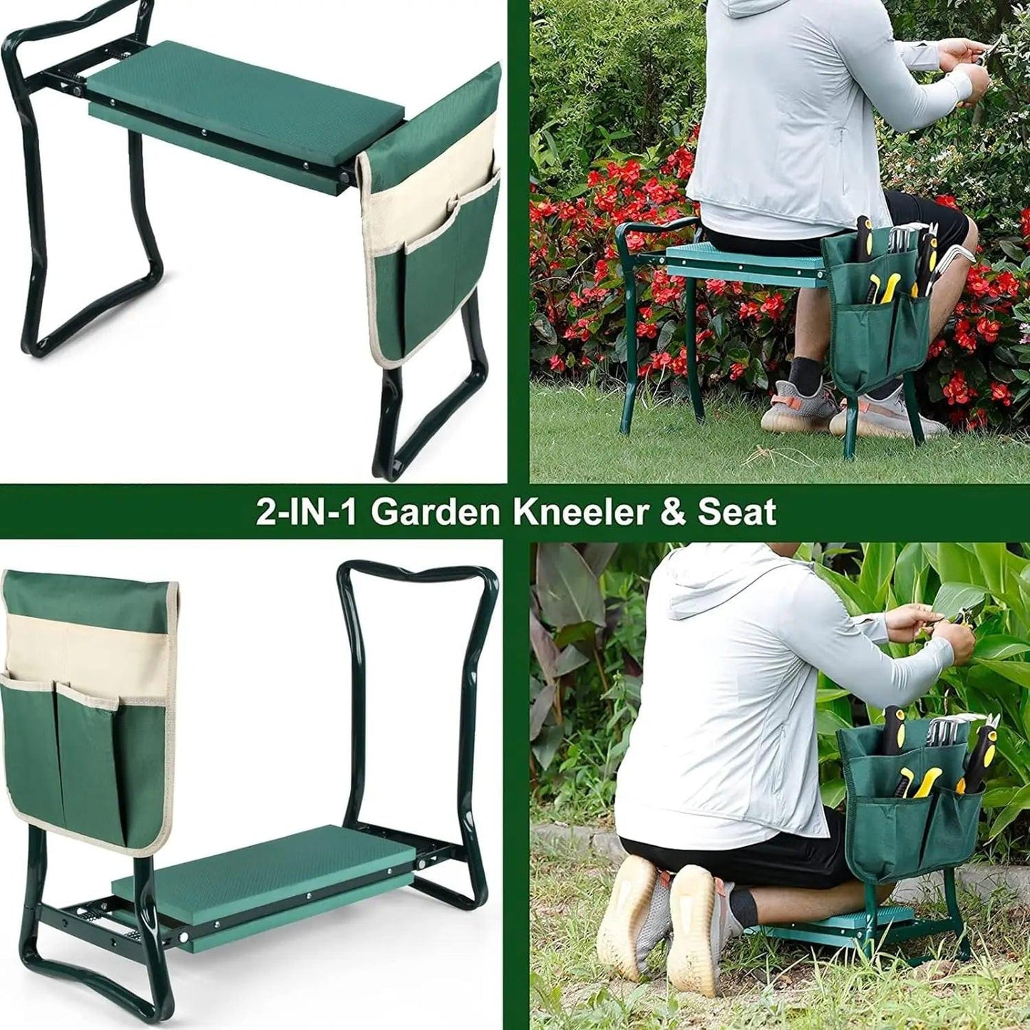 Garden Kneeler Folding Chair – product detail view | Buzzora