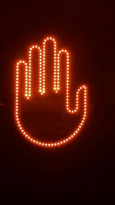 Hand Gesture Car LED Light – product detail view | Buzzora