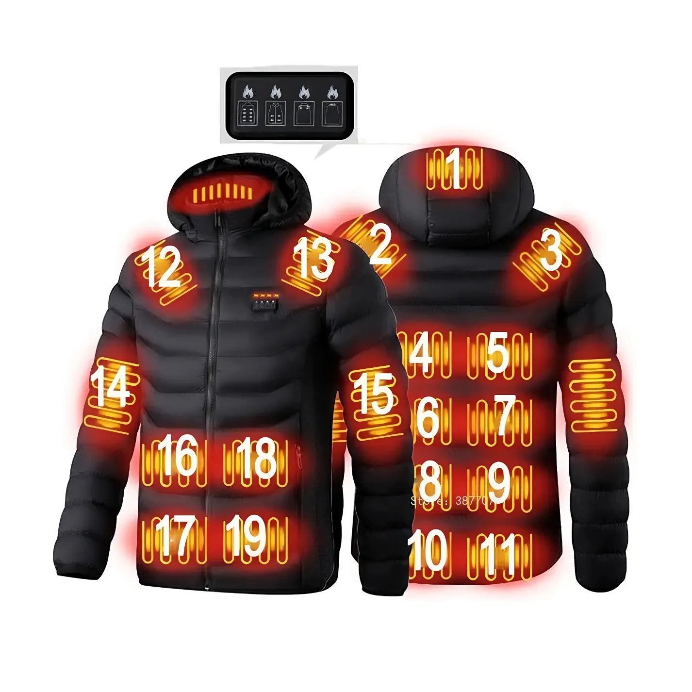USB Heated Jacket – product detail view | Buzzora