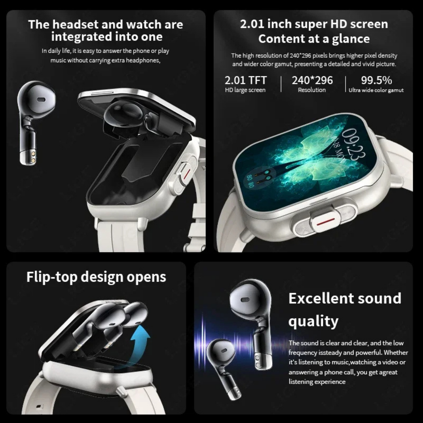 Smartwatch with Earbuds – features and benefits | Buzzora