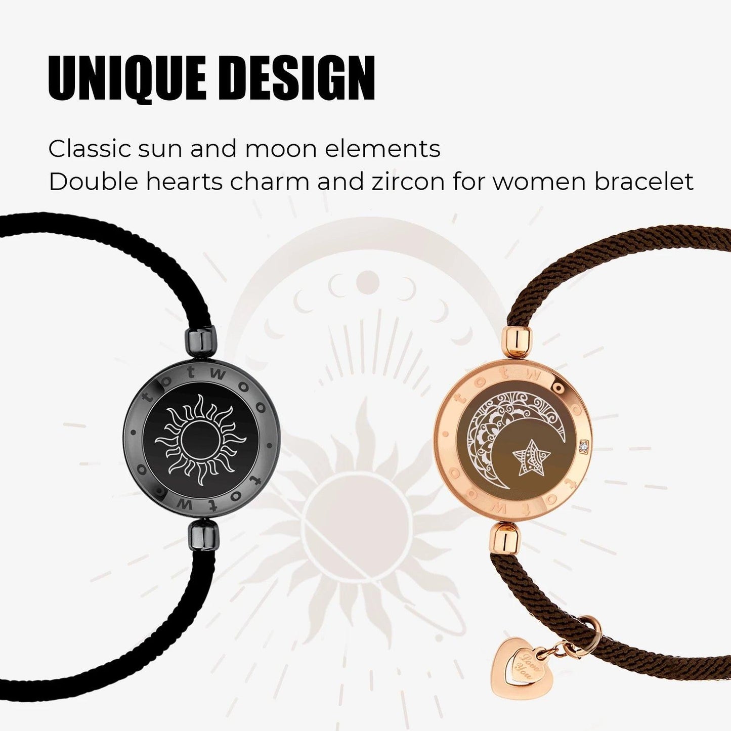 Sun Moon Totwoo Love Bracelets – size and color options | Buzzora