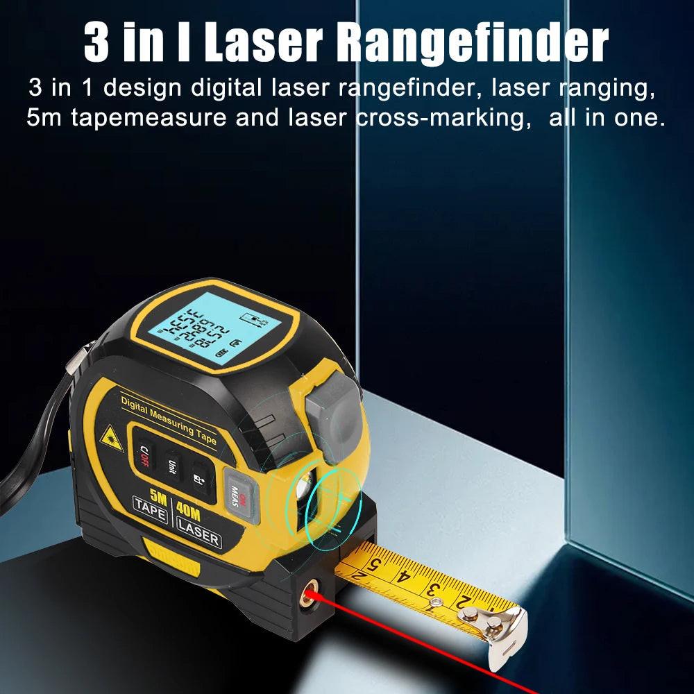 3-in-1 Laser Measure Tape – size and color options | Buzzora