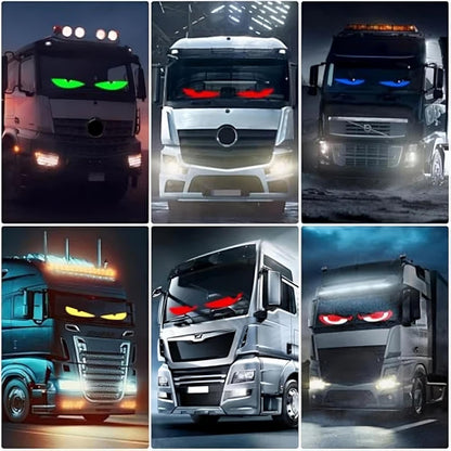 Dynamic LED Windshield Eyes – size and color options | Buzzora