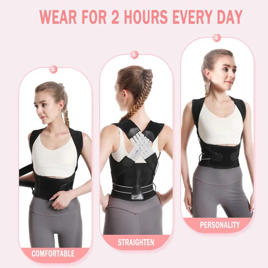 Posture Corrector Back Brace – size and color options | Buzzora