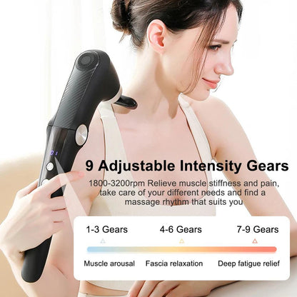 Fascia Massage Gun with Extension Handle – size and color options | Buzzora