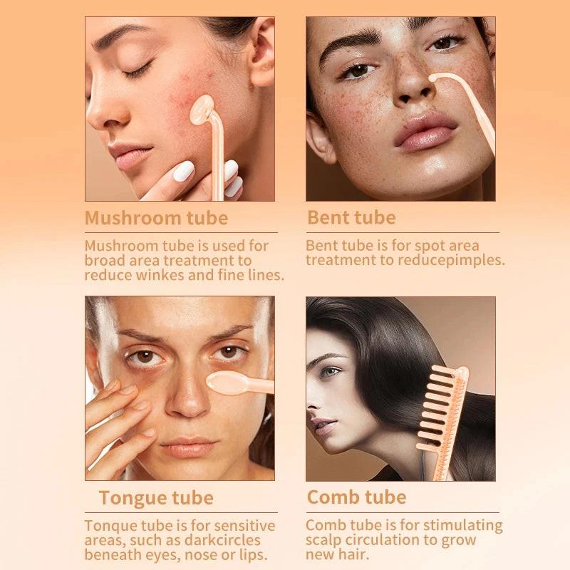 4-in-1 High Frequency Electrotherapy Wand – lifestyle use photo | Buzzora
