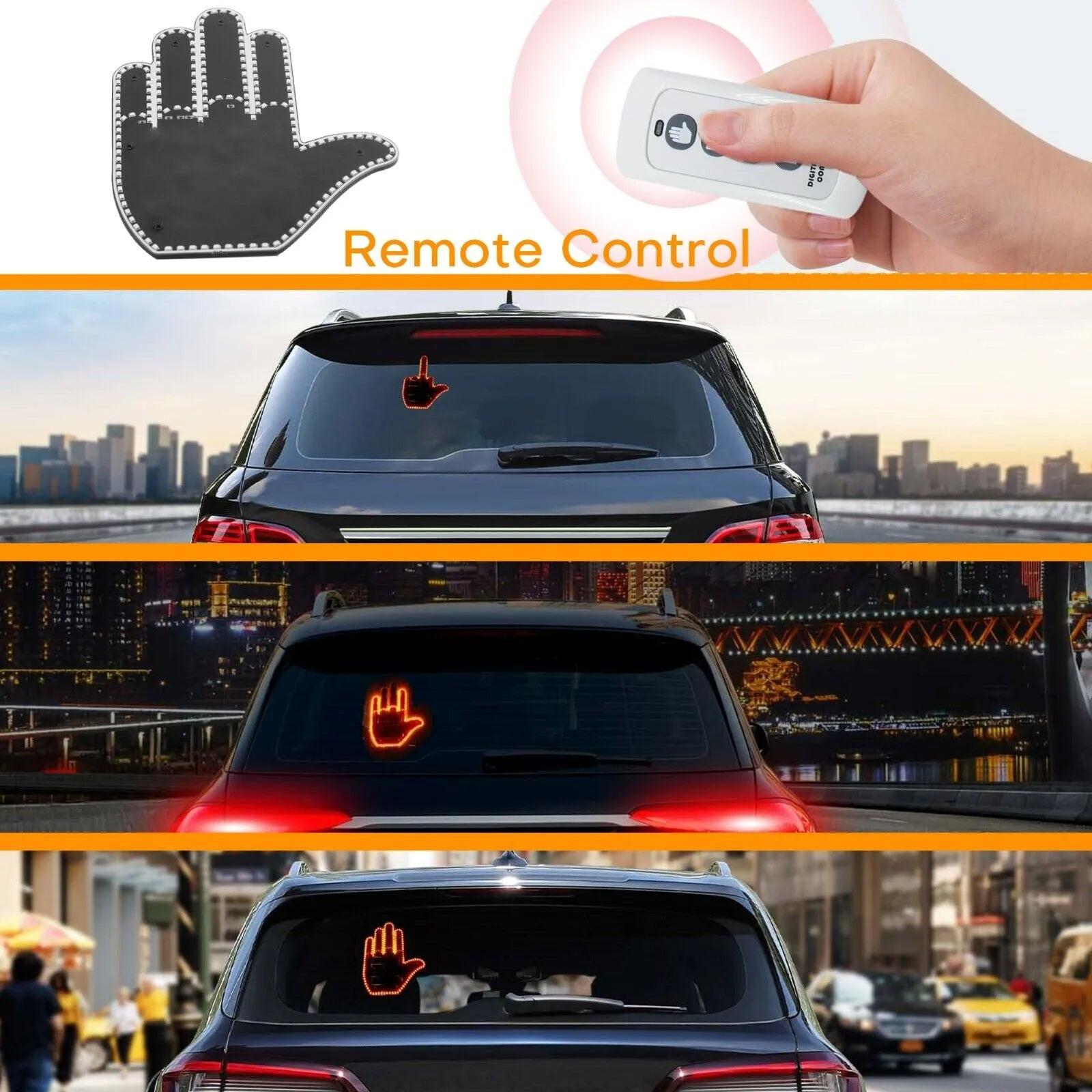 Hand Gesture Car LED Light – lifestyle use photo | Buzzora