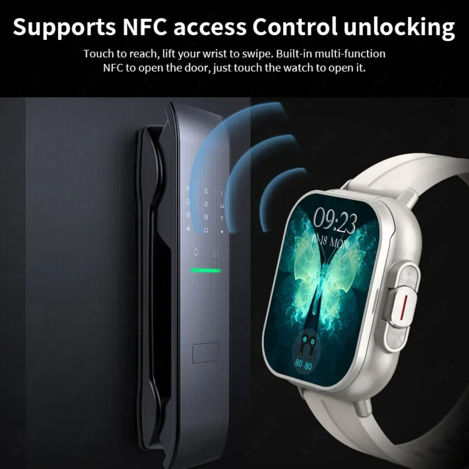 Smartwatch with Earbuds – additional angle | Buzzora