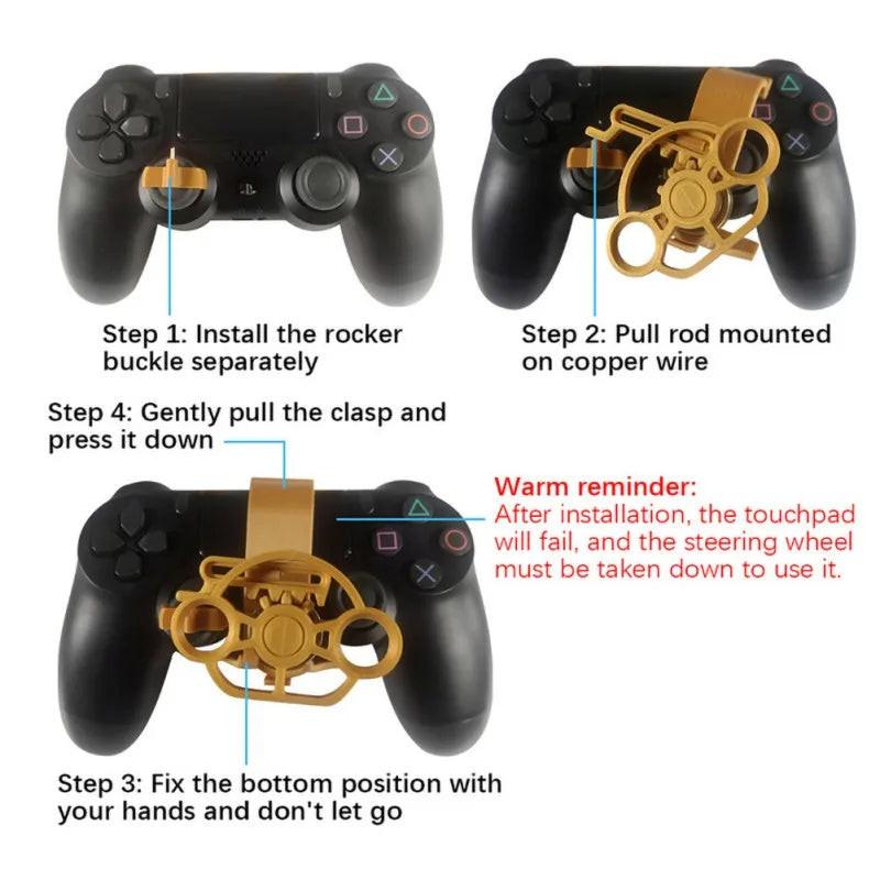Mini Steering Wheel Game Controller – additional angle | Buzzora