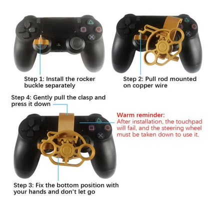 Mini Steering Wheel Game Controller – additional angle | Buzzora