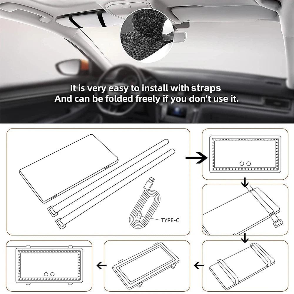 Car Makeup Mirror – additional angle | Buzzora
