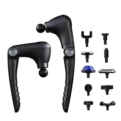Fascia Massage Gun with Extension Handle – packaging and accessories | Buzzora