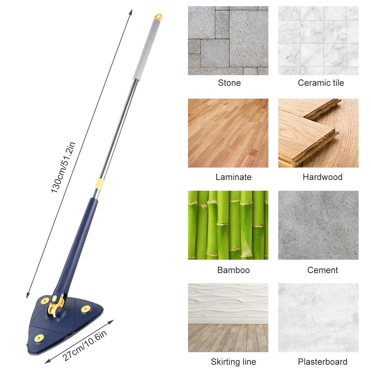 Self-Squeeze Triangular Mop – how to use | Buzzora