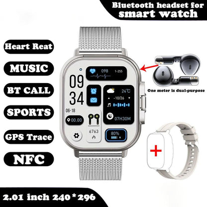 Smartwatch with Earbuds – gallery image 9 | Buzzora